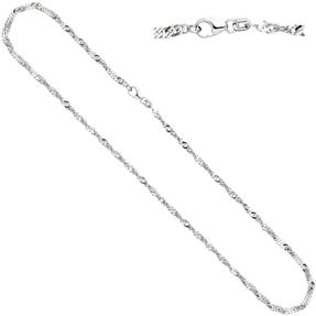 2,9mm Singapurkette Kette Collier Halskette aus 925 Silber 45cm