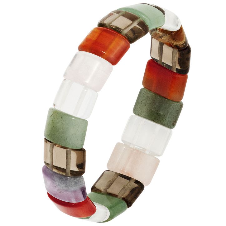 Armband aus verschiedenen Edelsteinen multicolor