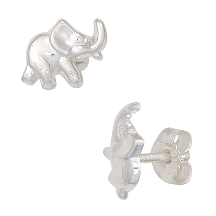 Ohrstecker Elefant aus 925 Silber Kinder