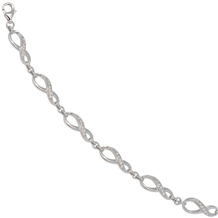 Armband aus Unendlichkeit-Symbolen 925 Silber