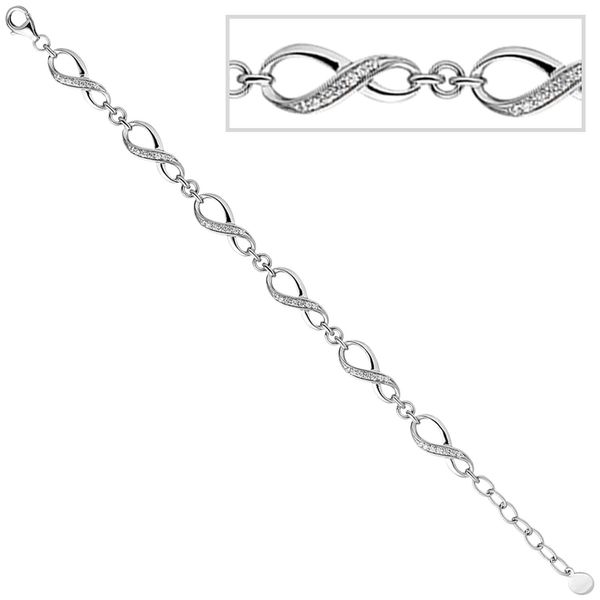 Armband aus Unendlichkeit-Symbolen 925 Silber