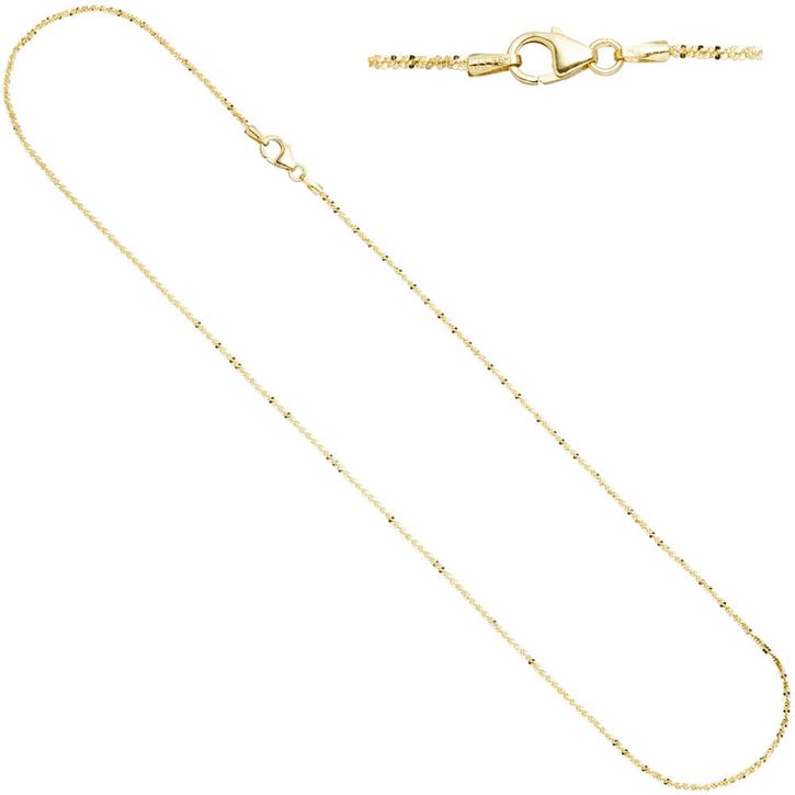 1,3mm Criss-Cross Kette aus 333 Gelbgold 42cm