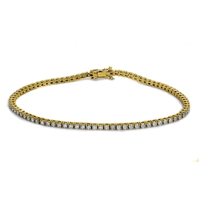 Armband Tennisarmband 585 Gold B: 1,9mm Länge: 19,0 cm 84 Brillanten 2ct Armband Tennisarmband 585 Gold B: 1,9mm Länge: 19,0 cm 84 Brillanten 2ct
