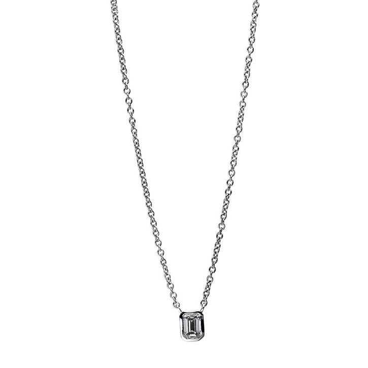 Collier 750 Weißgold Diamant 0.19 ct TW-si