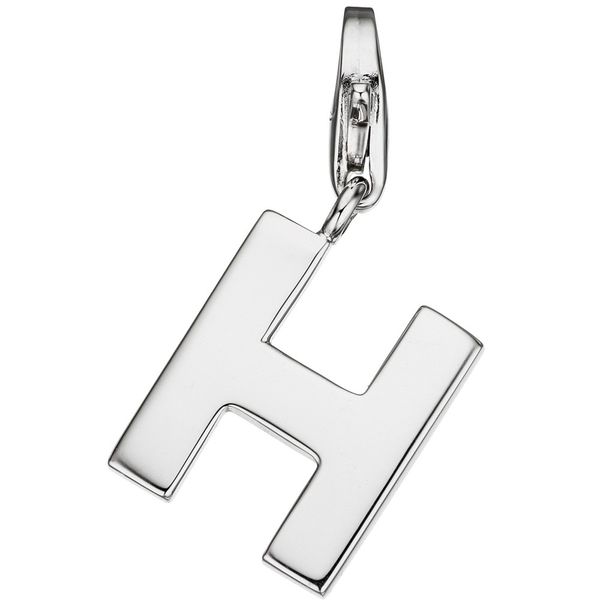 Einhänger Buchstabe H aus 925 Silber