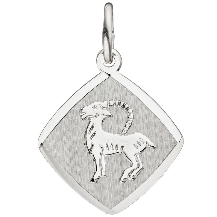 Sternzeichen Steinbock Anhänger aus 925 Silber