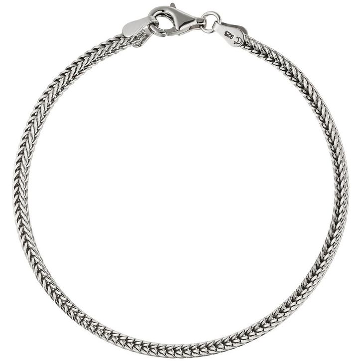 2,5mm Fuchsschwanz Armband 925 Silber 19cm