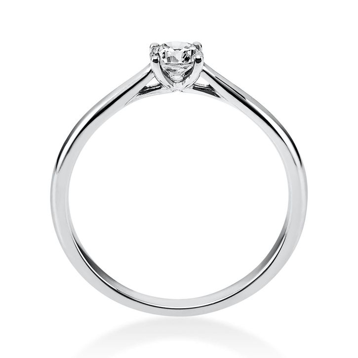 Solitär Ring aus 950 Platin mit Brillant 0.25 Ct