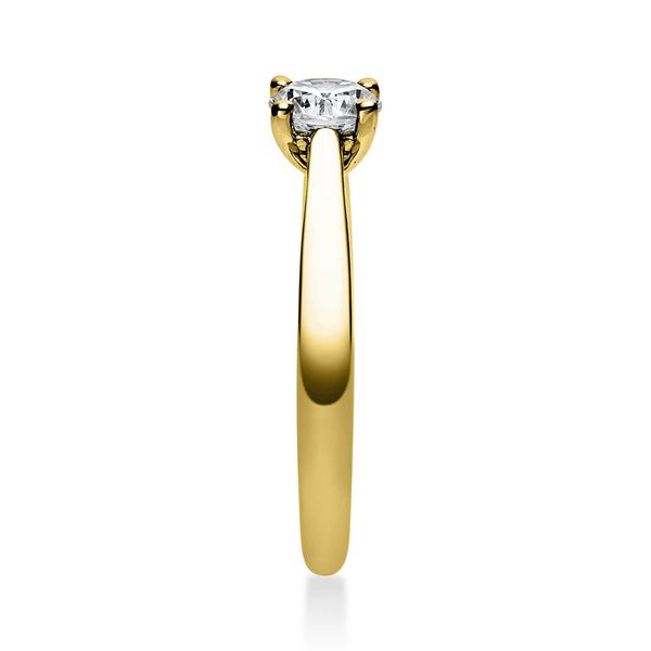 Solitär Ring aus 585 Gelbgold mit Brillant 0.50 Ct