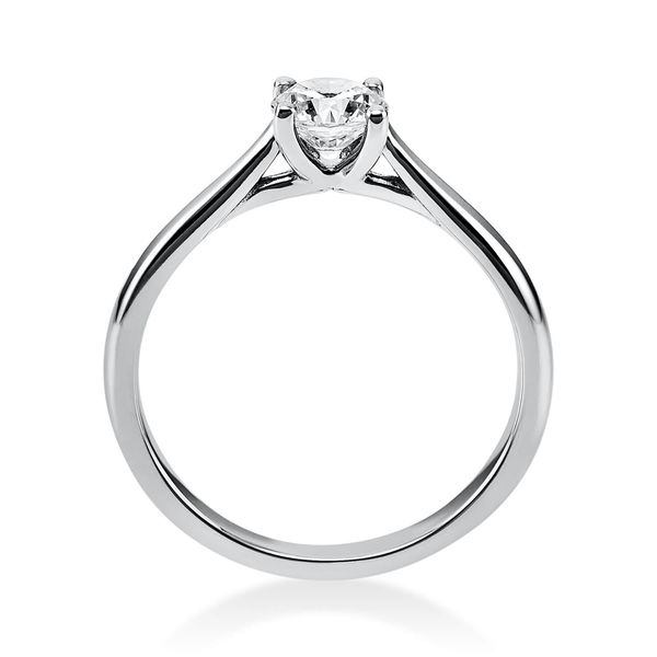 Solitär Ring aus 950 Platin mit Brillant 0.50 Ct