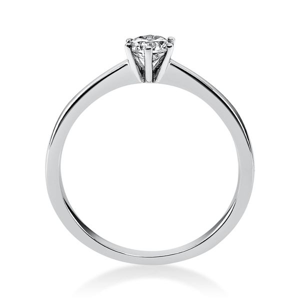 Solitär Ring aus 950 Platin mit Brillant 0.30 Ct