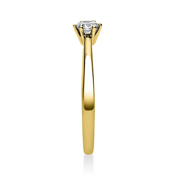 Solitär Ring aus 585 Gelbgold mit Brillant 0.20 Ct