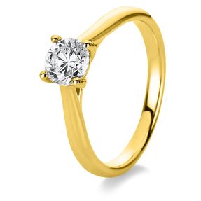 Solitär Ring Damenring 585 Gold Gelbgold Diamant Brillant 0,70 Ct. 4er-Krappe