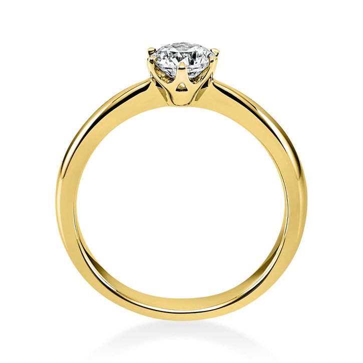 Solitär Ring aus 585 Gelbgold mit Brillant 0.50 Ct