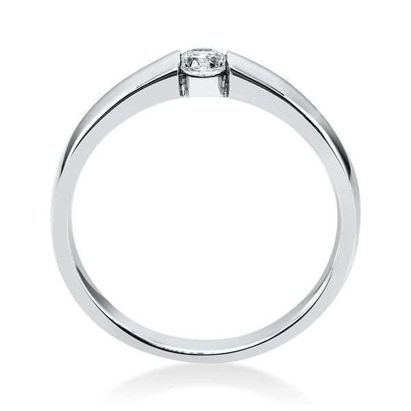 Solitär Ring aus 950 Platin mit Brillant 0.15 Ct