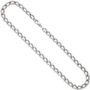 7,3mm Lang-Panzerkette Kette Halskette Silberkette Halsschmuck 925 Silber 45cm