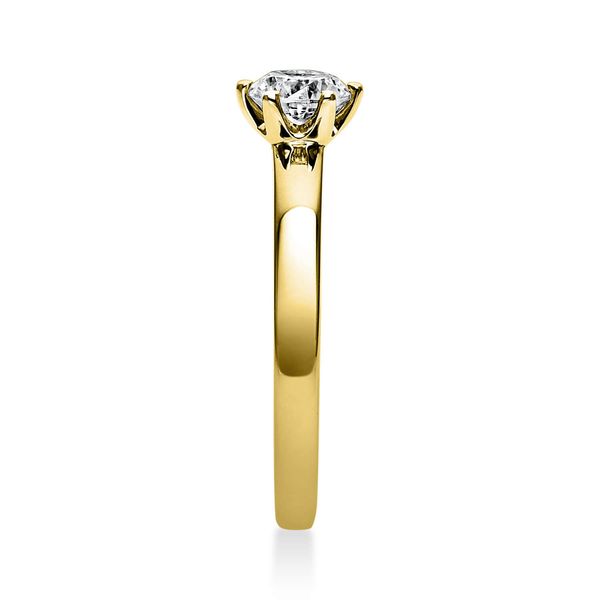 Solitär Ring aus 750 Gelbgold mit Brillant 0.50 Ct