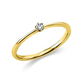 Solitär Ring Damenring 585 Gold Gelbgold Diamant Brillant 0,70 Ct. 6er-Krappe