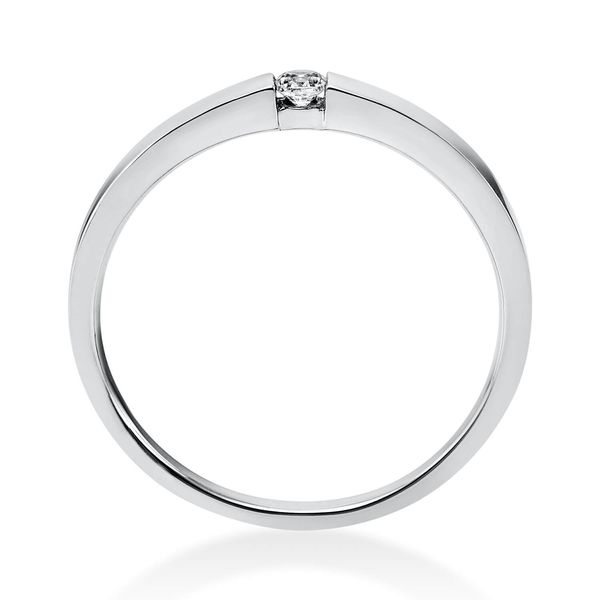 Solitär Ring aus 950 Platin mit Brillant 0.05 Ct