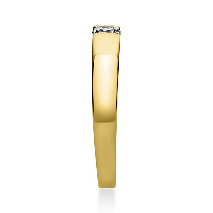 Solitär Ring aus 585 Gelbgold mit Brillant 0.20 Ct