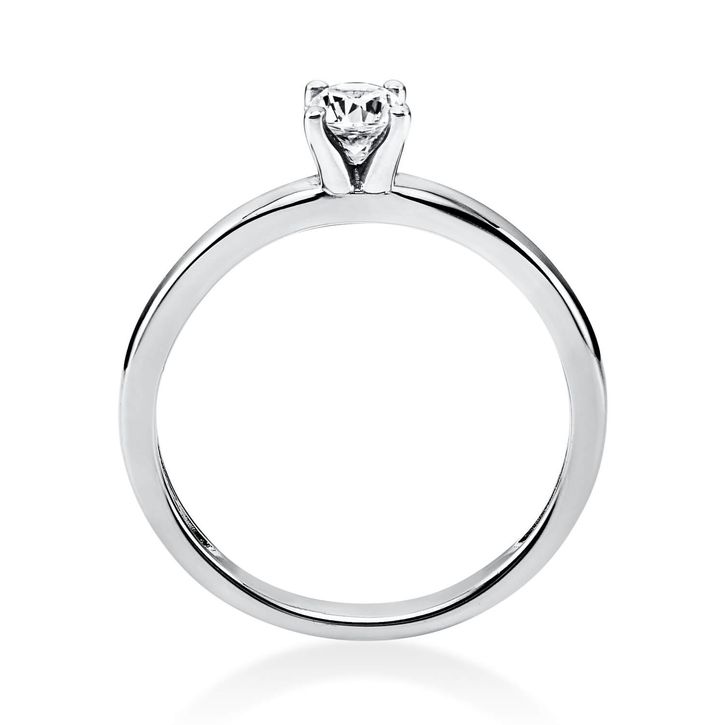 Solitär Ring aus 950 Platin mit Brillant 0.25 Ct