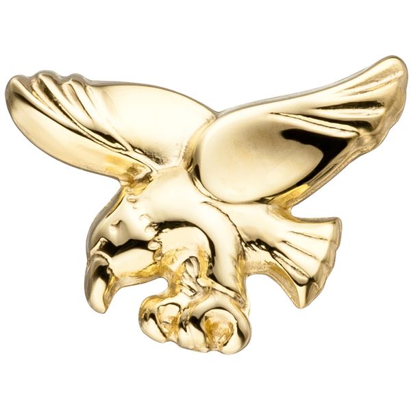 Einzelohrstecker Adler aus 585 Gelbgold