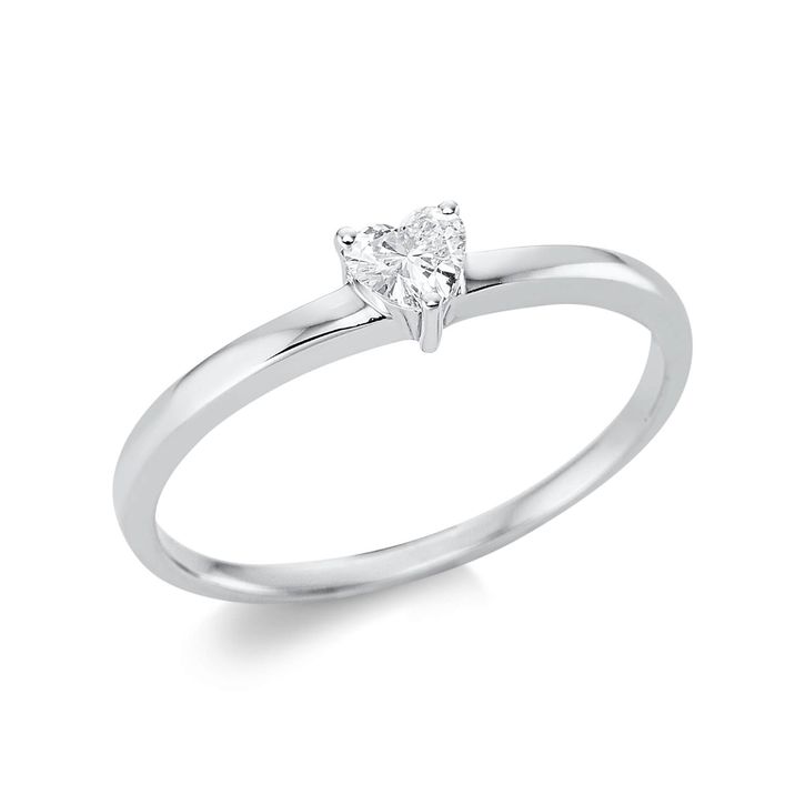 Ring 750 Weißgold Diamant 0.17ct B 4.2mm