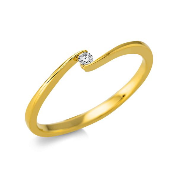 Ring 750 Gelbgold Brillant 0.03ct
