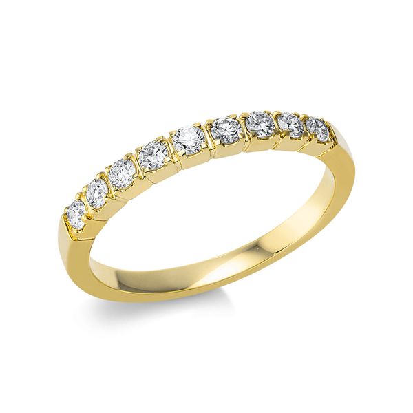 Ring 750 Gelbgold 9 Brillanten 0.27ct B 2.2mm