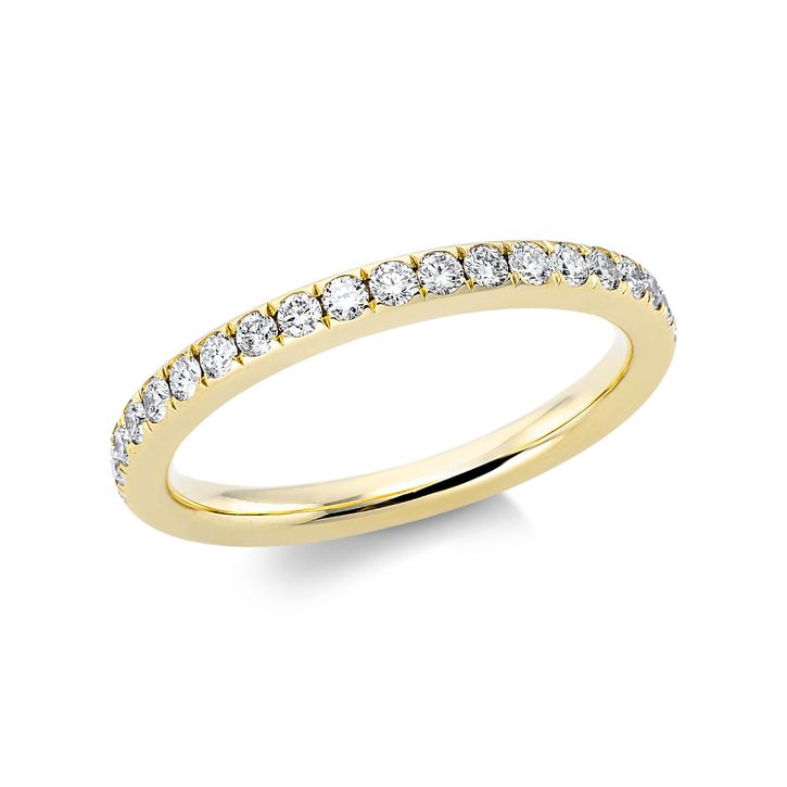 Ring 750 Gelbgold 38 Brillanten 0.68ct B 2.3mm