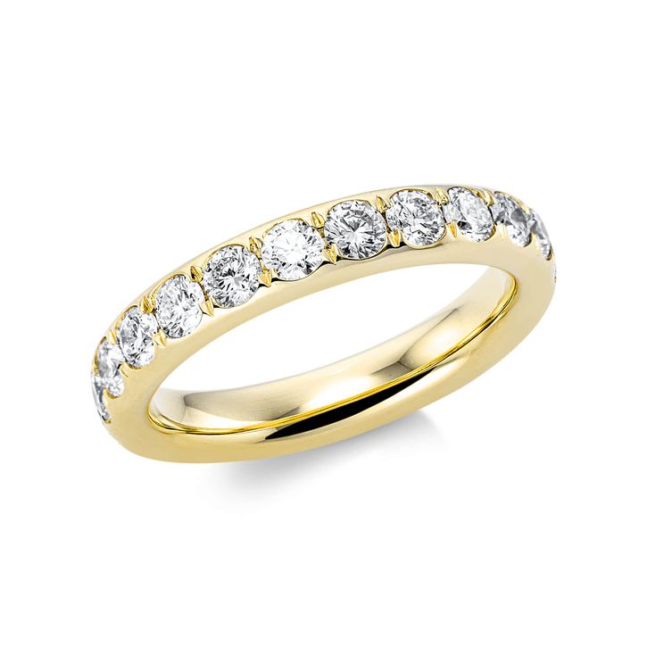 Ring 750 Gelbgold 23 Brillanten 1.84ct B 3.6mm