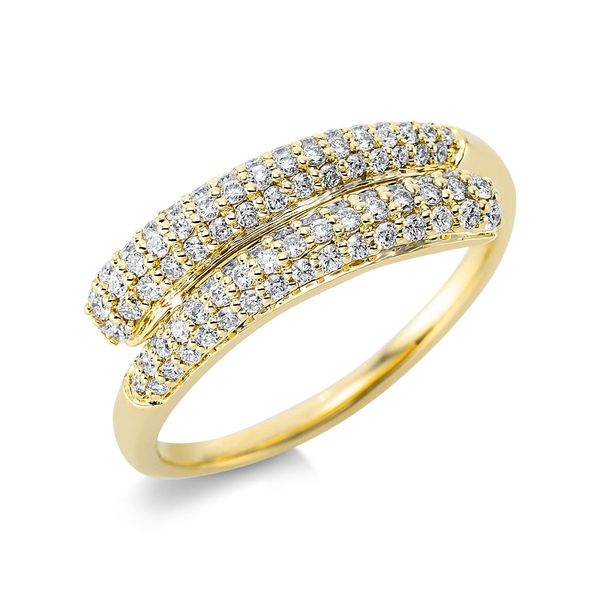 Ring 750 Gelbgold 94 Brillanten 0.5ct B 6.5mm