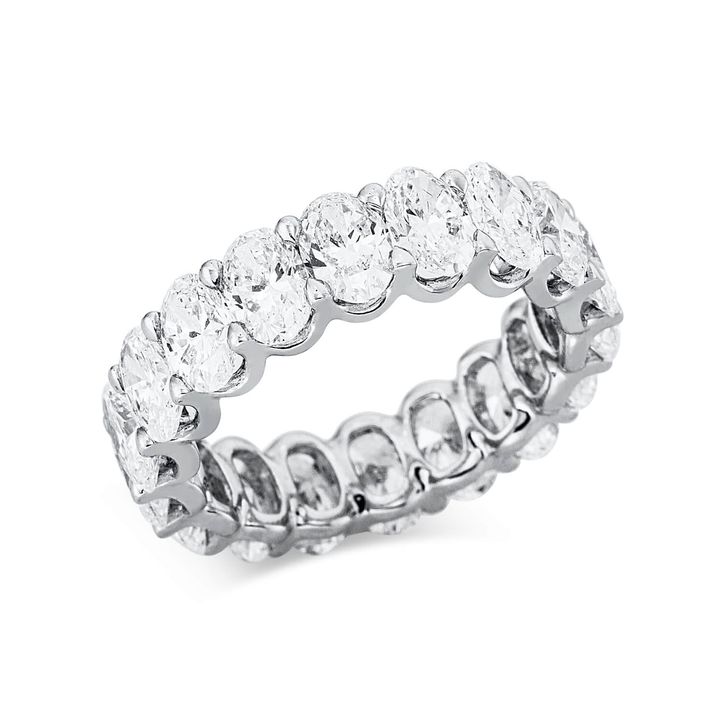 Ring 750 Weißgold 18 Diamanten 5.57ct B 5.4mm