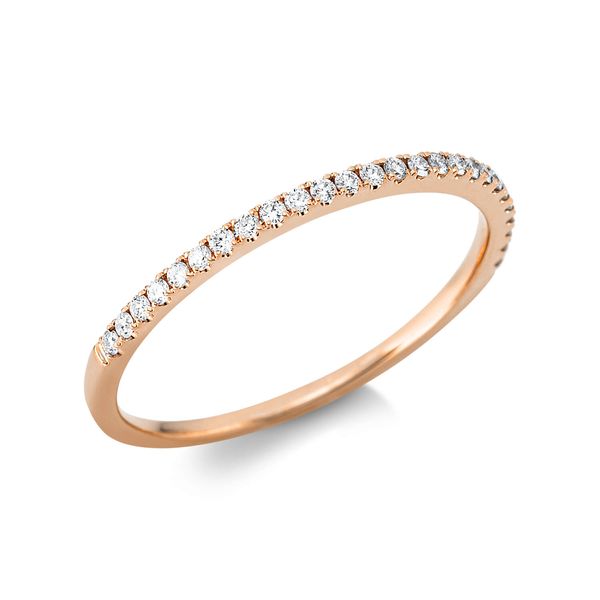 Ring 750 Rotgold 26 Brillanten 0.13ct B 1.1mm