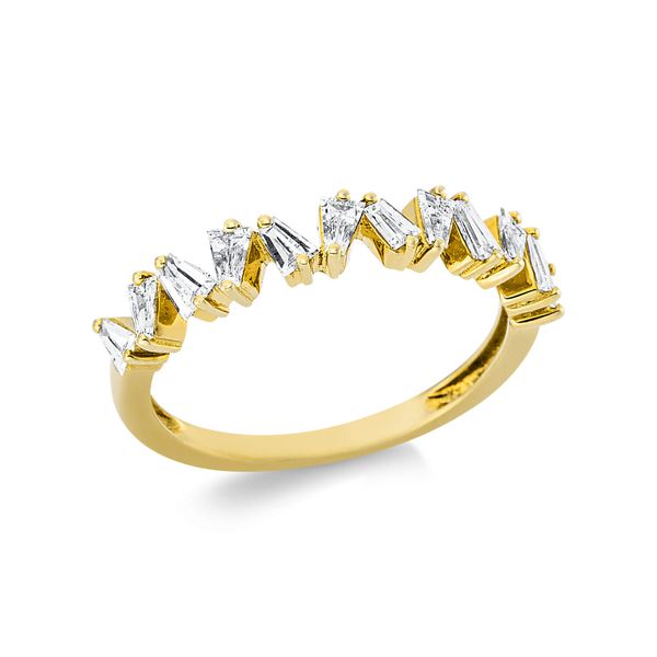 Ring 585 Gelbgold 12 Diamanten 0.38ct B 3.4mm