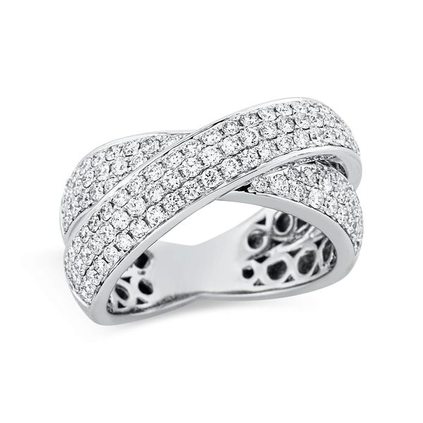 Ring 750 Weißgold 123 Brillanten 1.3ct B 10.2mm