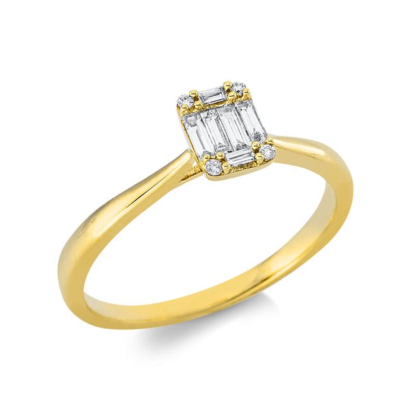 Ring 750 Gelbgold 10 Brillanten 0.14ct