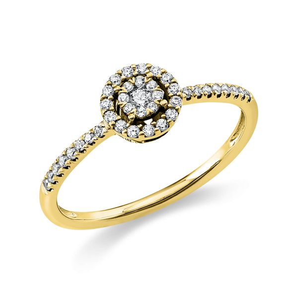 Ring 750 Gelbgold 40 Brillanten 0.2ct