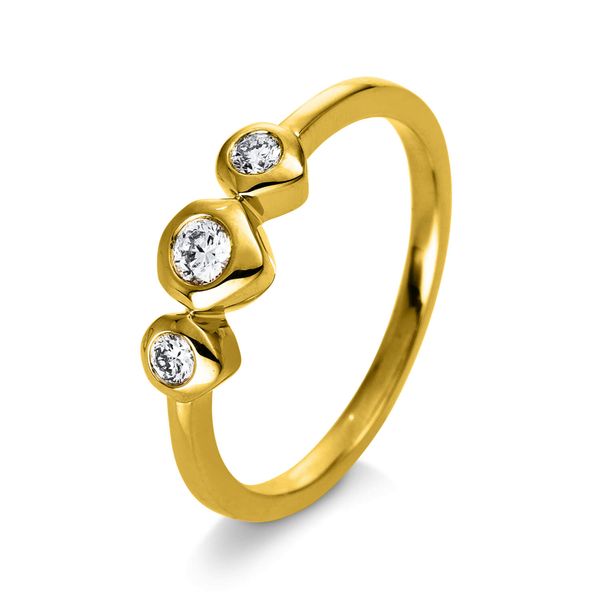 Ring 585 Gelbgold 3 Brillanten 0.18ct B 5.1mm