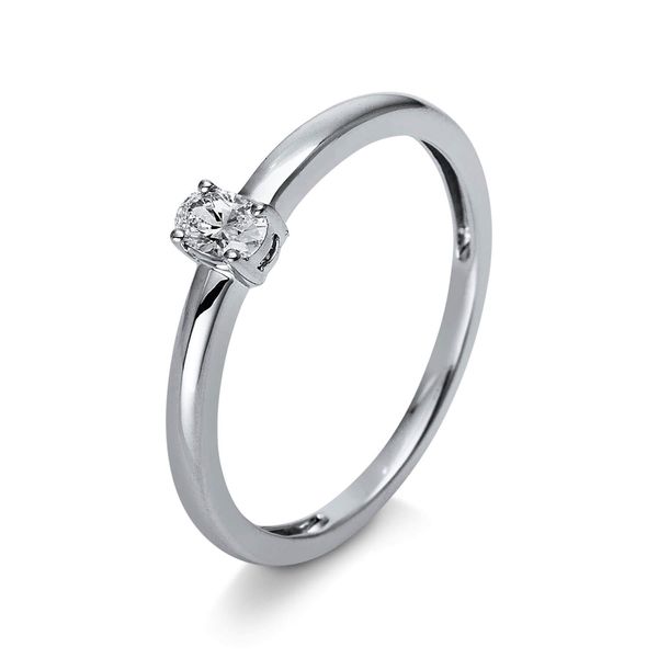 Ring 585 Weißgold Diamant 0.17ct 4er-Krappe