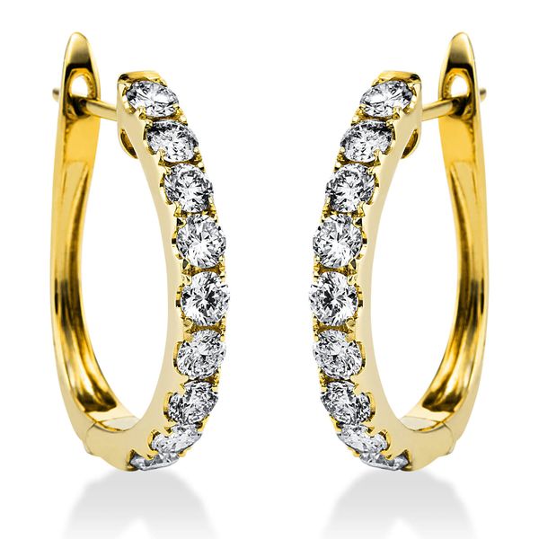 Creolen 750 Gelbgold 18 Brillanten 1.99ct B 19.2mm