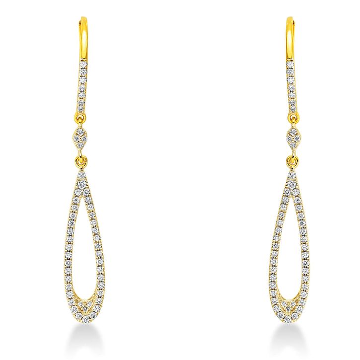 Ohrschmuck 750 Gelbgold 102 Brillanten B 6.1mm