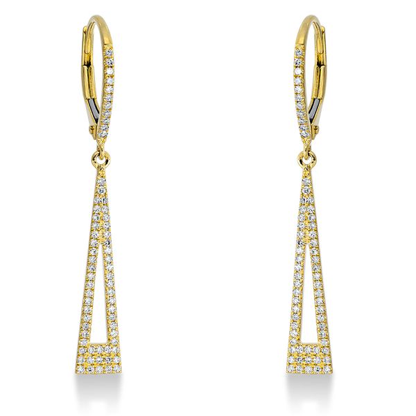 Ohrschmuck 750 Gelbgold 128 Diamanten 0.3ct B 5mm