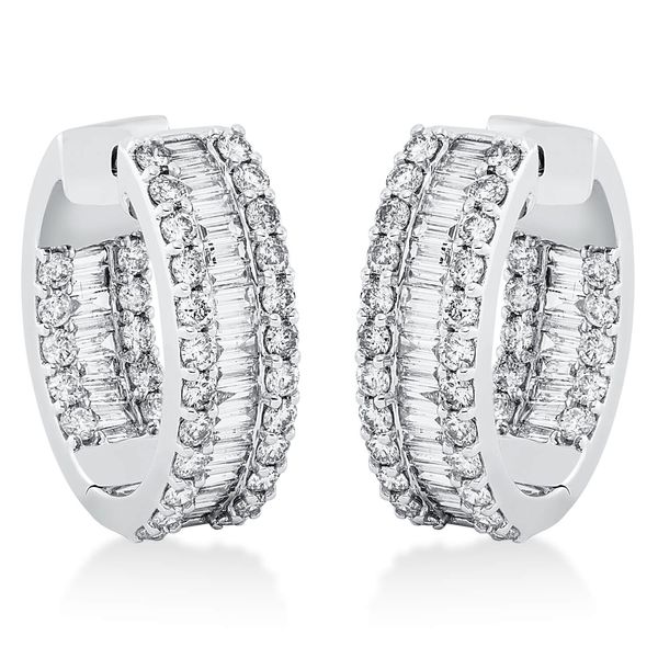 Ohrschmuck 585 Weißgold 127 Diamanten 3.81ct B 19.7mm