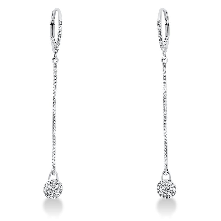 Ohrschmuck 585 Weißgold 166 Diamanten 0.36ct