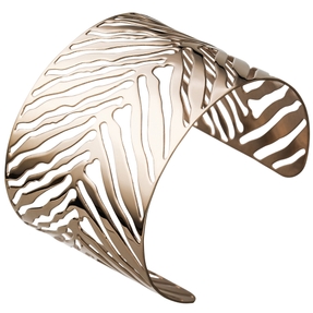 Breite Armspange offener Armreif Armband mit Muster Edelstahl mit Rotgold-Farbe Breite Armspange offener Armreif Armband mit Muster Edelstahl mit Rotgold-Farbe