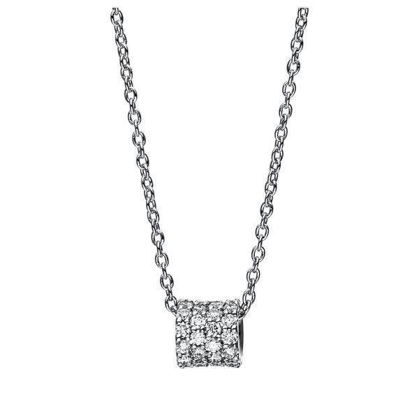 Collier 750 Weißgold 48 Brillanten 0.18ct