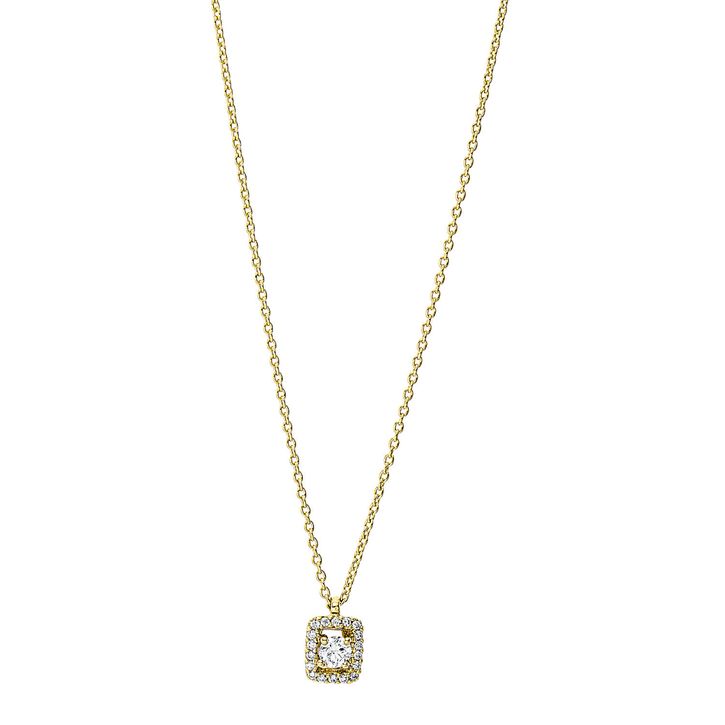 Collier 750 Gelbgold 19 Brillanten 0.13ct