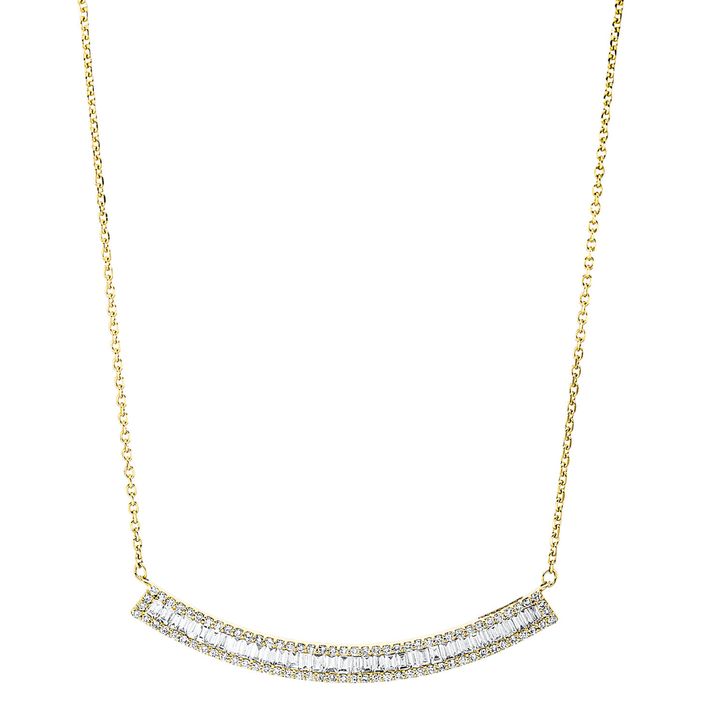 Collier 750 Gelbgold 121 Diamanten 0.65ct B 38.8mm