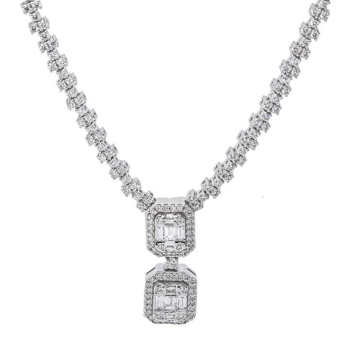 Collier 585 Weißgold 181 Diamanten 1.48ct